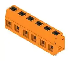 2787610000: Wire-To-Board Terminal Block, Orange, 7.5 mm, 6 Ways, 24 AWG, 14 AWG, 2.5 mm², Push In