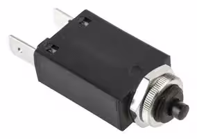 106-P10-000040-1A: Thermal Circuit Breaker, Blade Terminal, 106 Series, 1 A, 1 Pole, 48 V, 240 V, Panel