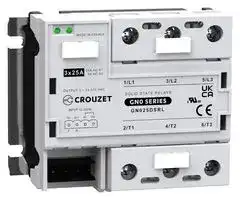 GN025DSRL: Solid State Relay, 25 A, 510 VAC, Panel Mount, Screw, Zero Crossing