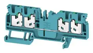 2753960000: DIN Rail Mount Terminal Block, 4 Ways, 20 AWG, 14 AWG, 2.5 mm², Snap In, 24 A