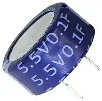 ADCC-S05R5SA104XB: Supercapacitor, 0.1 F, 5.5 V, Radial Leaded, -20%, +150%, 5 mm