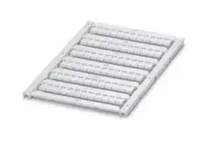 0829658: Terminal Block Marker, White, Marker Sheet, Terminal Blocks, Blank (Legend), 5.2 mm, UCT-TM