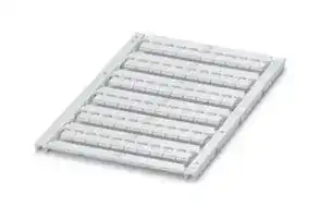 0829665: Terminal Block Marker, White, Marker Sheet, Terminal Blocks, Blank (Legend), 6.2 mm, UCT-TM