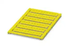 0828747: Terminal Block Marker, Yellow, Marker Sheet, Terminal Blocks, Blank (Legend), 6.2 mm, UCT-TM