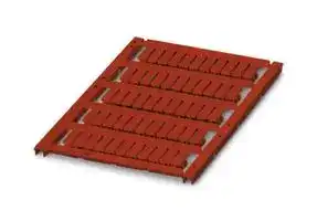 0830204: Terminal Block Marker, Red, Marker Sheet, Terminal Blocks, Blank (Legend), 5.2 mm, UCT-WMS