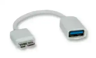 11.02.8315: USB Cable, Micro Type B Plug to Type A Receptacle, 150 mm, 5.91