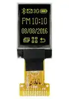 MCOT048064A1V-YI: Graphic OLED, 48 x 64 Pixels, Yellow on Black, 3V, I2C, 13.9mm x 22mm, -40 °C