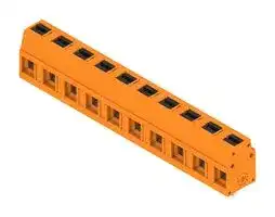 2787650000: Wire-To-Board Terminal Block, Orange, 7.5 mm, 10 Ways, 24 AWG, 14 AWG, 2.5 mm², Push In