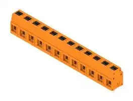 2787670000: Wire-To-Board Terminal Block, Orange, 7.5 mm, 12 Ways, 24 AWG, 14 AWG, 2.5 mm², Push In