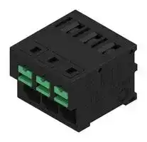 2913610000: Wire-To-Board Terminal Block, Black, 5 mm, 3 Ways, 20 AWG, 12 AWG, 4 mm², Snap In