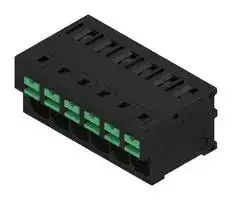 2913640000: Wire-To-Board Terminal Block, Black, 5 mm, 6 Ways, 20 AWG, 12 AWG, 4 mm², Snap In