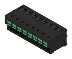 2913660000: Wire-To-Board Terminal Block, Black, 5 mm, 8 Ways, 20 AWG, 12 AWG, 4 mm², Snap In