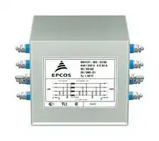 B84131M0002G150: Power Line Filter, General Purpose, 440 VAC, 50 A, Three Phase, 1 Stage, Chassis Mount