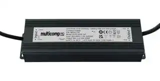 MP007734: LED Driver, IP66, LED Lighting, 200 W, 12 VDC, 16.6 A, Constant Voltage, 200 V