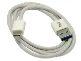 MC000992: USB Cable, Type A Plug to Type C Plug, 1 m, 3.28 ft, USB 3.1, White