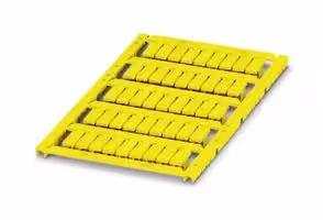 0828573: Terminal Block Marker, Yellow, Marker Sheet, Terminal Blocks, Blank (Legend), 5.2 mm, UCT-WMS