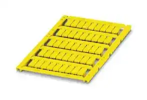 0828573: Terminal Block Marker, Yellow, Marker Sheet, Terminal Blocks, Blank (Legend), 5.2 mm, UCT-WMS