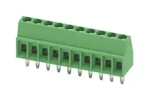 1725737: Wire-To-Board Terminal Block, 2.54 mm, 10 Ways, 26 AWG, 20 AWG, 0.5 mm², Screw