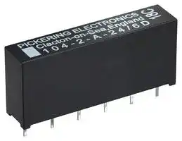 104-2-A-12/2D: Reed Relay, DPST-NO, 12 VDC, 104 Series, Through Hole, 750 ohm, 1 A