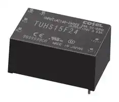 TUHS15F12: AC/DC PCB Mount Power Supply (PSU), ITE, 1 Output, 15 W, 12 V, 1.25 A