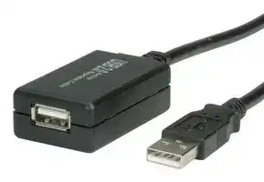 MP010447: USB Cable, Type A Plug to Type A Receptacle, 12 m, 39.4 ft, USB 2.0, Black