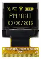 MCOT064048A1V-YM: Graphic OLED, 64 x 48 Pixels, Yellow on Black, 3V, I2C, Parallel, SPI, 18.46mm x 18.1mm, -40 °C
