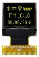 MCOT064048A1V-YM: Graphic OLED, 64 x 48 Pixels, Yellow on Black, 3V, I2C, Parallel, SPI, 18.46mm x 18.1mm, -40 °C