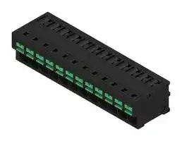 2913700000: Wire-To-Board Terminal Block, Black, 5 mm, 12 Ways, 20 AWG, 12 AWG, 4 mm², Snap In