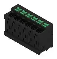 2913750000: Wire-To-Board Terminal Block, Black, 5 mm, 6 Ways, 20 AWG, 12 AWG, 4 mm², Snap In