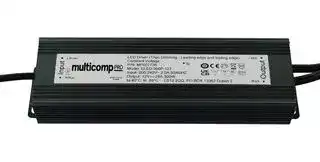 MP007736: LED Driver, IP66, LED Lighting, 300 W, 12 VDC, 25 A, Constant Voltage, 200 V