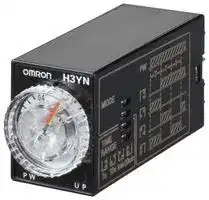 H3YN-2-B  DC12: Analogue Timer, H3YN, Multifunction, 4 Ranges, 0.1 s, 10 min, 2 Changeover Relays