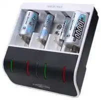 1001-0093: Battery Charger, USB, 4 x AAA or AA or C or D, 9V PP3, NiMH, 5V