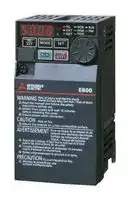 FR-E820S-0008-4-60: Inverter, Induction/Permanent Magnet Motor, 1-Phase, 800 mA, 200-240 VAC, 100W, IP20, FR-E800 Series