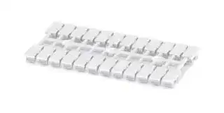 0830902: Terminal Block Marker, White, Marker Strip, Weidmuller, Conta Clip & Klemsan Terminal Blocks