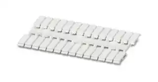 0830911: Terminal Block Marker, White, Marker Strip, Terminal Blocks, Blank (Legend), 5 mm, UM2-TM