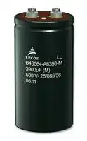 B43564C5338M000: Electrolytic Capacitor, Screw, 3300 µF, 450 V, ± 20%, Screw, 15000 hours @ 85°C