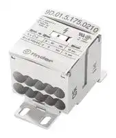 9D.01.5.175.0210: Panel Mount Barrier Terminal Block, 175 A, 1.5 kV, 2, Screw, 00 AWG