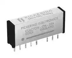 107-2-C-12/3D: Reed Relay, DPDT, 12 VDC, Mini-SIL 107 Series, Through Hole, 1 kohm, 250 mA