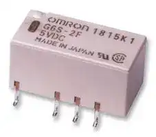G6SK-2F  DC5: Signal Relay, 5 VDC, DPDT, 2 A, G6S Series, Surface Mount, Latching Dual Coil