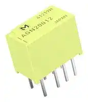 AGN20012: Signal Relay, 12 VDC, DPDT, 1 A, GN Series, Through Hole, Non Latching