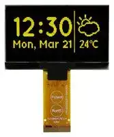 MCOT128064H1V-YM: Graphic OLED, 128 x 64 Pixels, Yellow on Black, 3V, I2C, Parallel, SPI, 60.5mm x 37mm, -40 °C