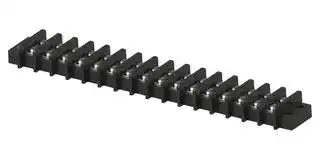 1-1546670-6 .: Panel Mount Barrier Terminal Block, 2 Row, 16 Ways, 22 AWG, 14 AWG, 11.1 mm, 25 A