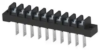 1-1546842-0: Panel Mount Barrier Terminal Block, 1 Row, 10 Ways, 22 AWG, 12 AWG, 9.53 mm, 20 A