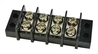 1-1546306-1: Panel Mount Barrier Terminal Block, 2 Row, 11 Ways, 22 AWG, 12 AWG, 9.53 mm, 20 A
