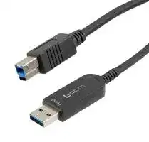 AOC-U31AMBM-BC-005: USB Cable, USB Type A Plug to USB Type A Receptacle, 5 m, 16.4 ft, USB 3.1, Black