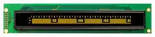 O200H016ALPP5N0000: Graphic OLED, 200 x 16 Pixels, Yellow on Black, 5V, Parallel, SPI, 182mm x 38.5mm, -40 °C