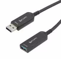 AOC-U31AMAF-BC-015: USB Cable, USB Type A Plug to USB Type A Receptacle, 15 m, 49.21 ft, USB 3.1, Black