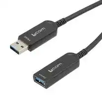 AOC-U31AMAF-BC-015: USB Cable, USB Type A Plug to USB Type A Receptacle, 15 m, 49.21 ft, USB 3.1, Black