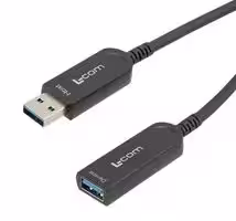 AOC-U31AMAF-BC-010: USB Cable, USB Type A Plug to USB Type A Receptacle, 10 m, 32.81 ft, USB 3.1, Black