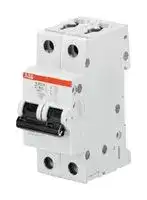 2CDS272001R0427: Thermal Magnetic Circuit Breaker, MCB, 2P, 25 kA, 230 V, 10 A